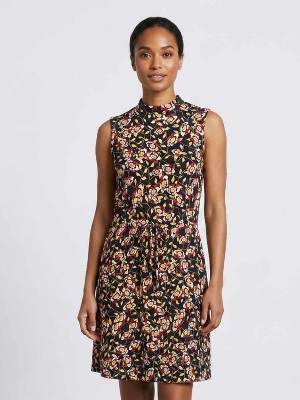 KOTON Floral Shift Dress EU 42 19” P2P Multicolor Bloom $49 Retail NWOT